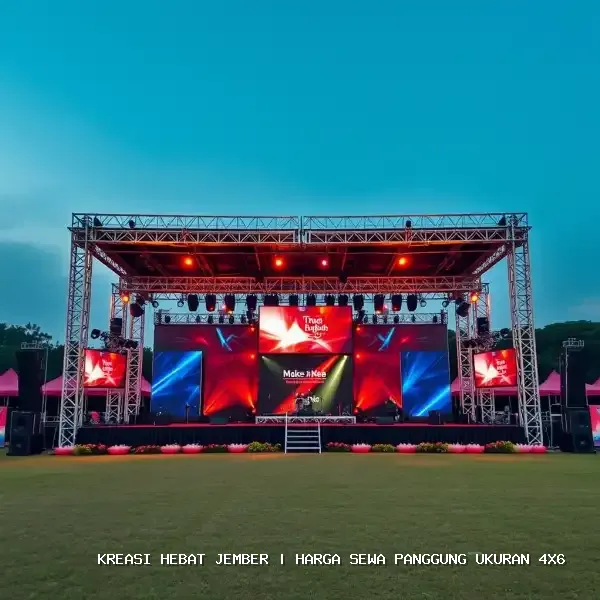 harga sewa panggung ukuran 4x6 Jember