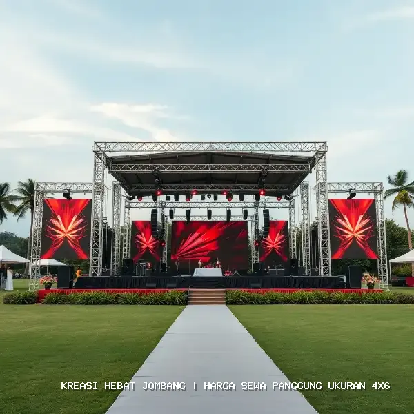 harga sewa panggung ukuran 4x6 Jombang