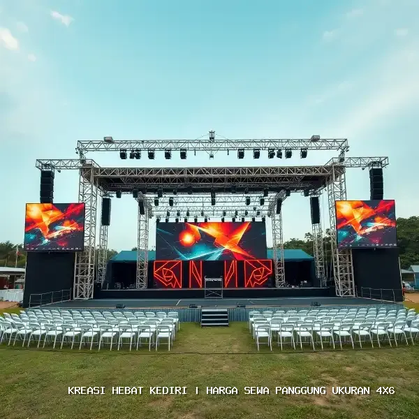 harga sewa panggung ukuran 4x6 Kediri