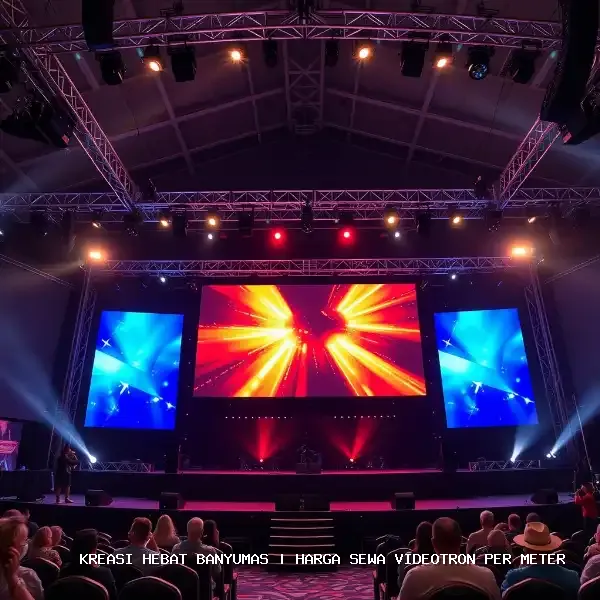 harga sewa videotron per meter Banyumas