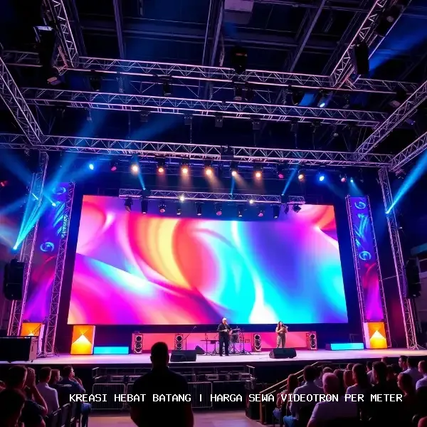 harga sewa videotron per meter Batang