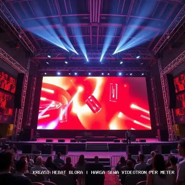 harga sewa videotron per meter Blora