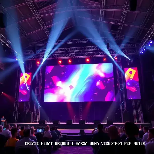 harga sewa videotron per meter Brebes