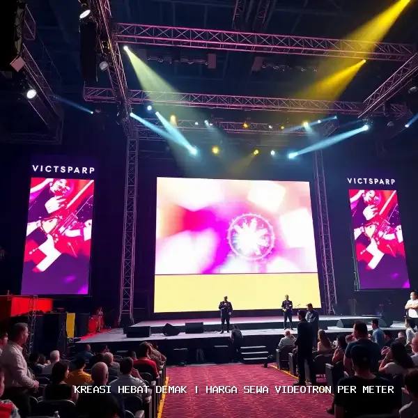 harga sewa videotron per meter Demak