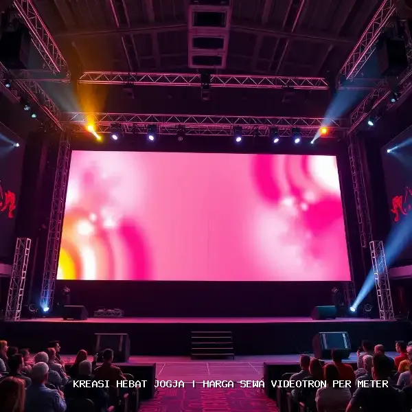 harga sewa videotron per meter Jogja