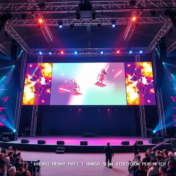 harga sewa videotron per meter Pati