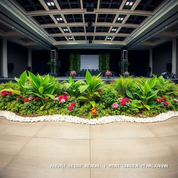 mini garden pernikahan Kendal