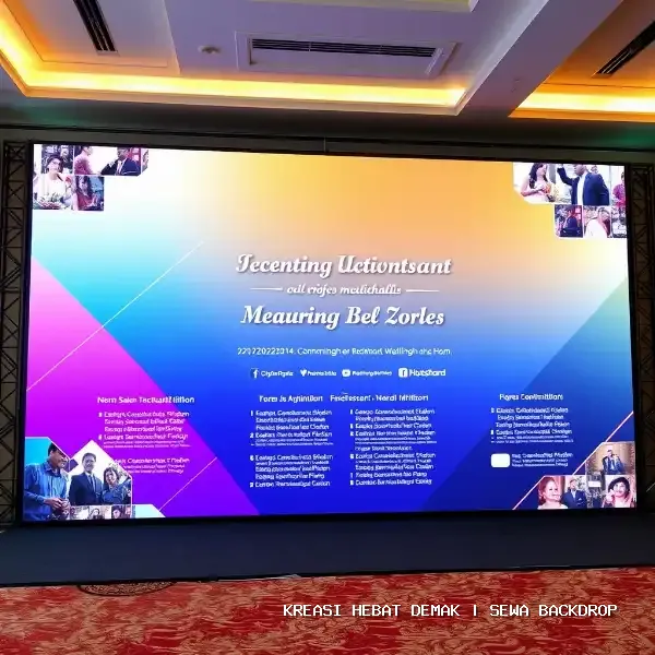 Sewa Backdrop Demak | Visual Mewah & Pemasangan Presisi