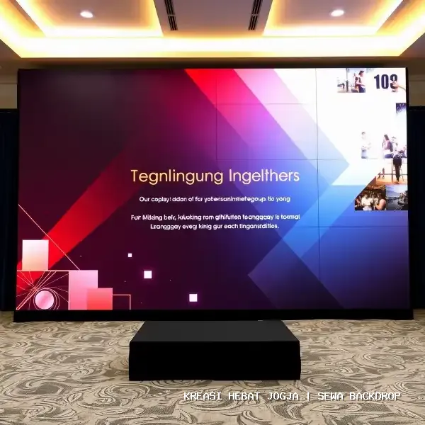 Sewa Backdrop Jogja | Estetika Panggung Profesional