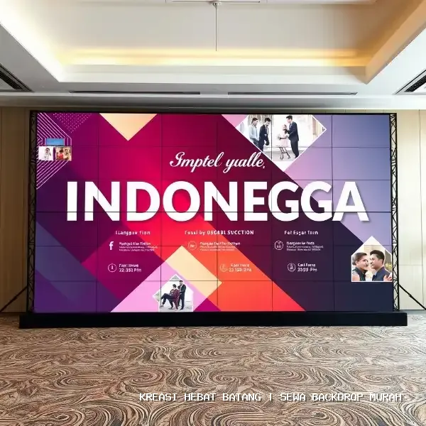 sewa backdrop murah Batang