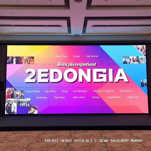 Sewa Backdrop Murah Boyolali – Solusi Dekorasi Panggung