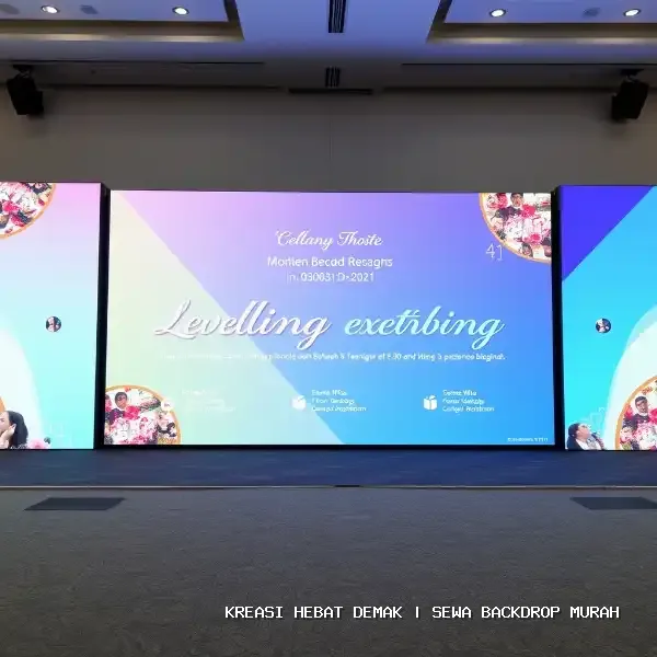 Sewa Backdrop Murah Demak | Estetika Panggung Profesional