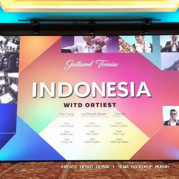 Sewa Backdrop Murah Demak | Estetika Panggung Profesional