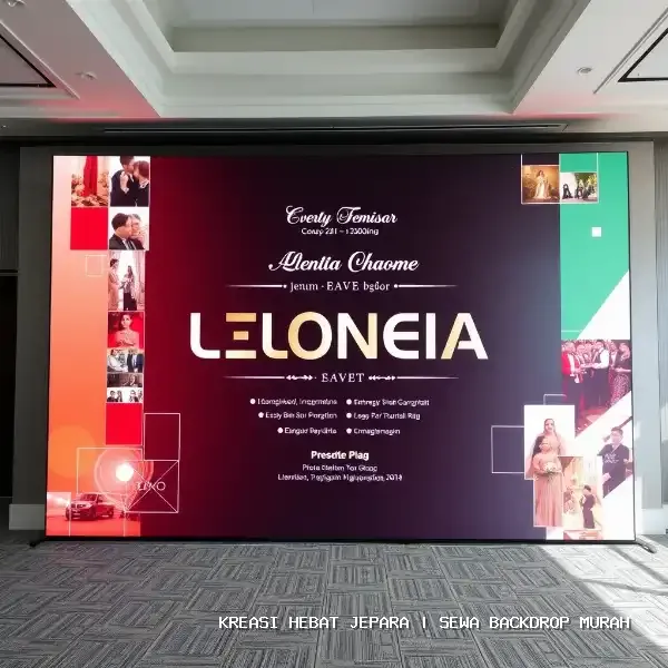 sewa backdrop murah Jepara