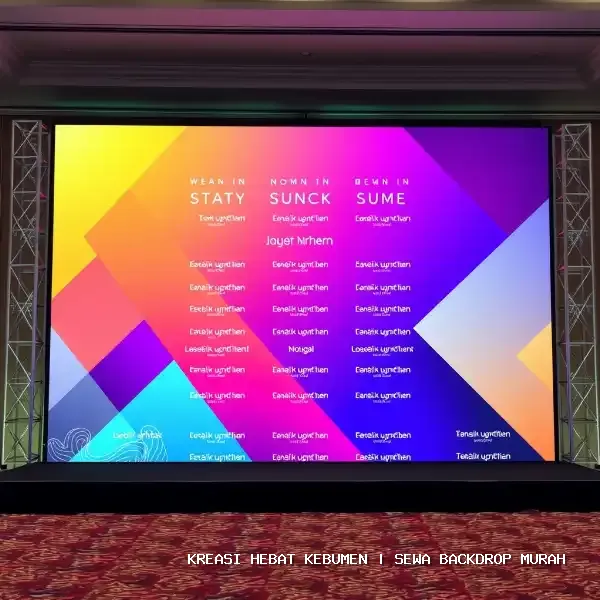 Sewa Backdrop Murah Kebumen – Solusi Visual Panggung