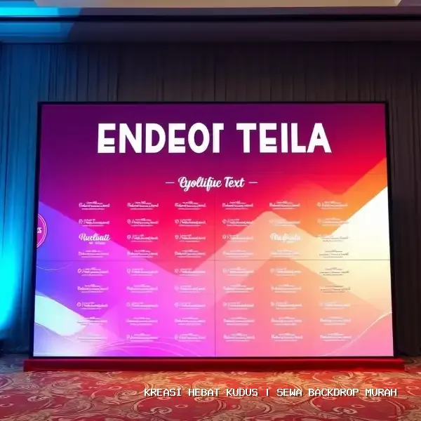 Sewa Backdrop Murah Kudus – Solusi Visual Panggung