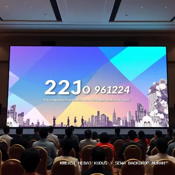 Sewa Backdrop Murah Kudus – Solusi Visual Panggung