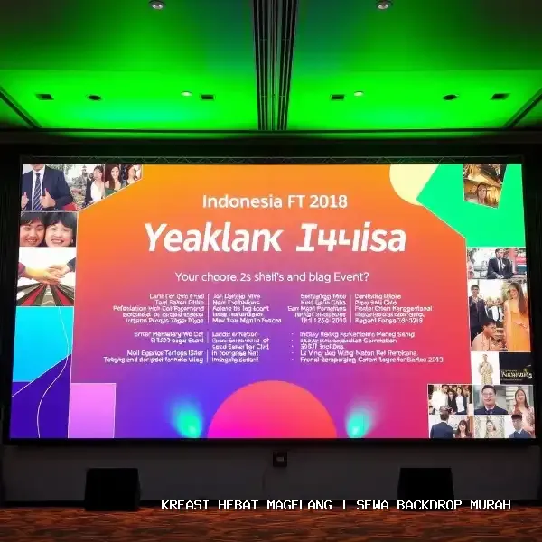 sewa backdrop murah Magelang