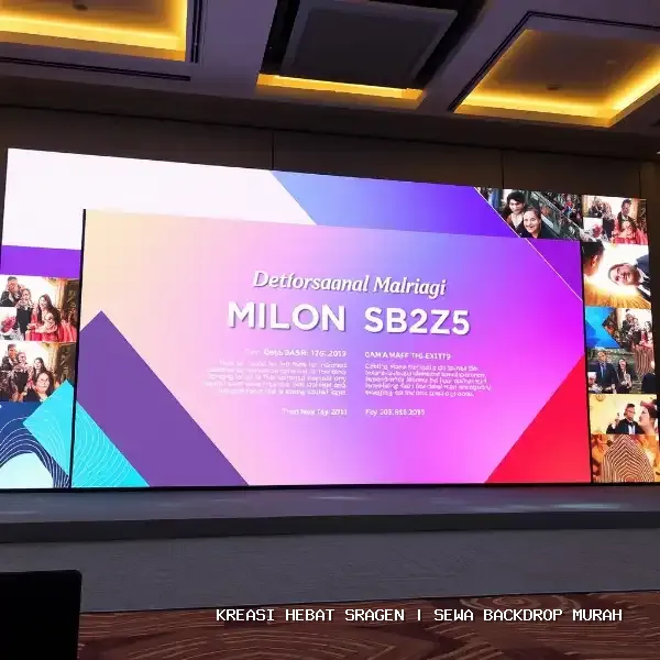 Sewa Backdrop Murah Sragen – Solusi Visual Panggung