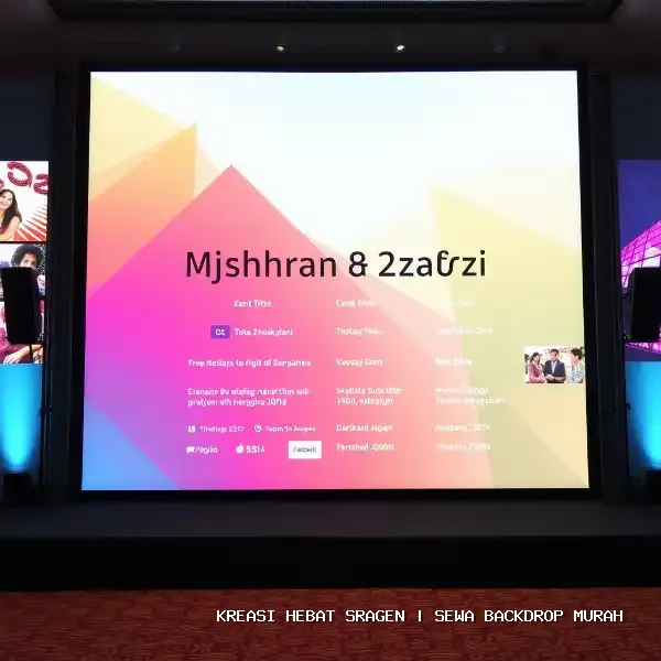 Sewa Backdrop Murah Sragen – Solusi Visual Panggung