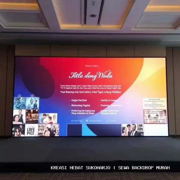 sewa backdrop murah Sukoharjo