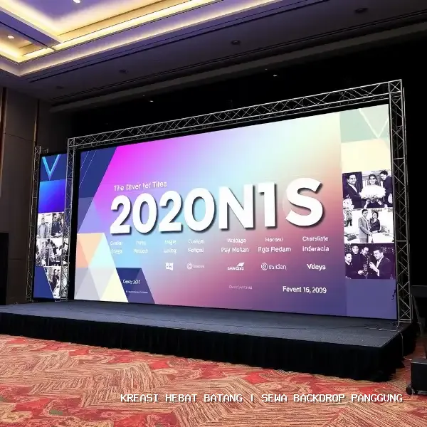 Sewa Backdrop Panggung Batang | Visual Mewah & Pemasangan Presisi