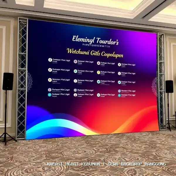 Sewa Backdrop Panggung Kebumen – Solusi Visual Event