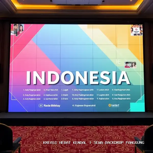 Sewa Backdrop Panggung Kendal – Solusi Visual Event