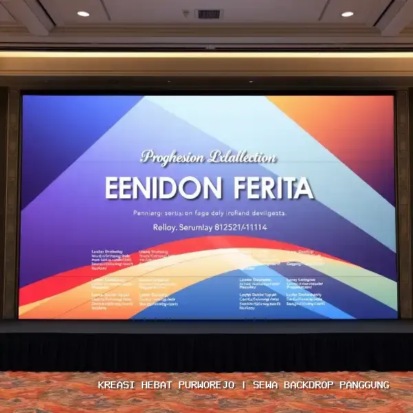 Sewa Backdrop Panggung Purworejo – Solusi Visual Acara Anda