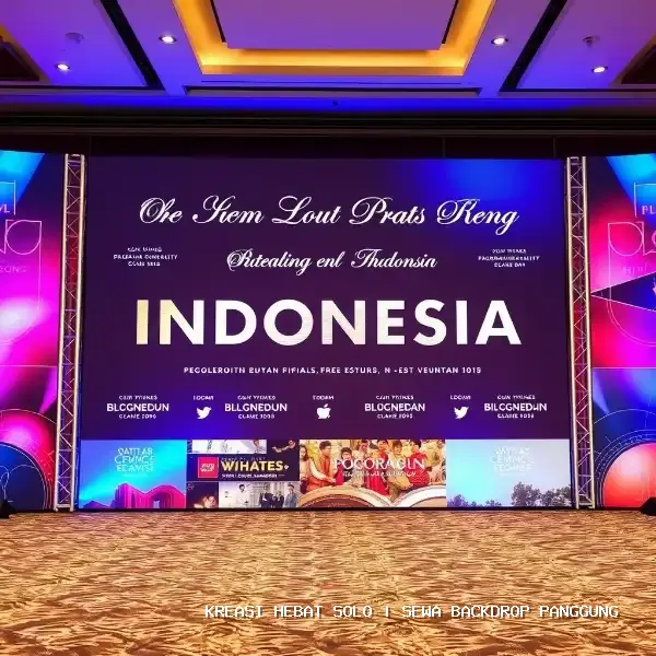 sewa backdrop panggung Solo