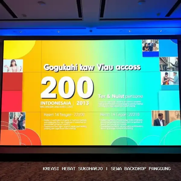 Sewa Backdrop Panggung Sukoharjo – Solusi Visual Event Anda