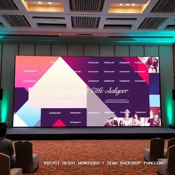sewa backdrop panggung Wonosobo