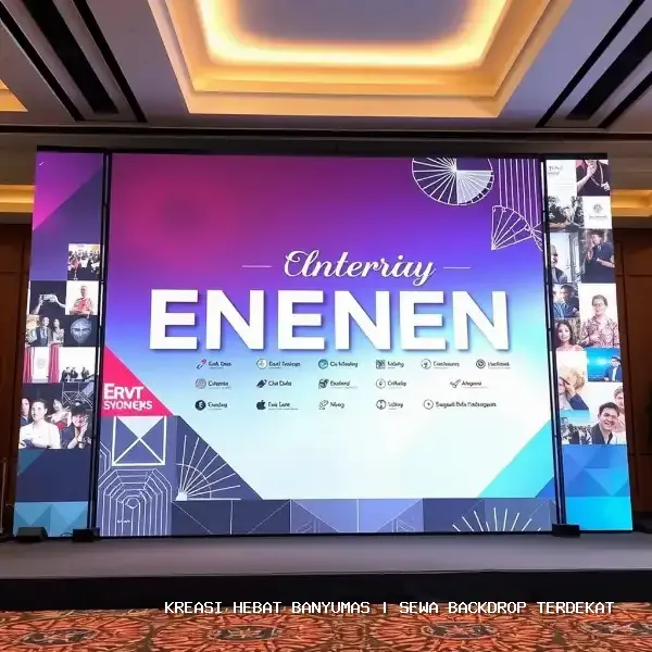 Sewa Backdrop Terdekat Banyumas – Solusi Visual Panggung