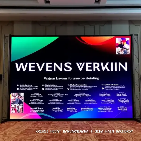 Sewa Kain Backdrop Banjarnegara – Estetika Panggung Profesional