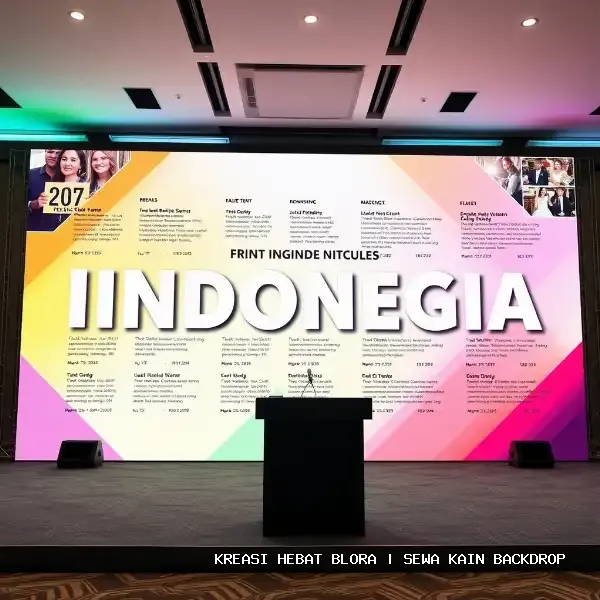 Sewa Kain Backdrop Blora | Estetika Panggung Profesional