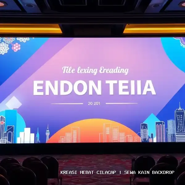 Sewa Kain Backdrop Cilacap – Estetika Panggung Profesional