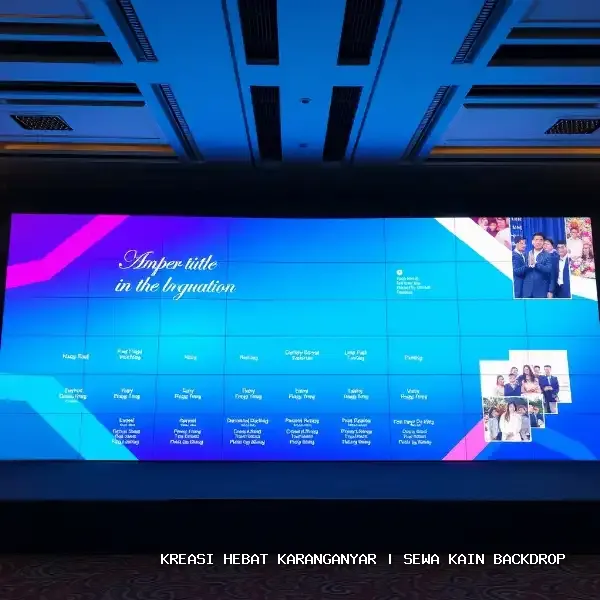 Sewa Kain Backdrop Karanganyar | Estetika Panggung Profesional