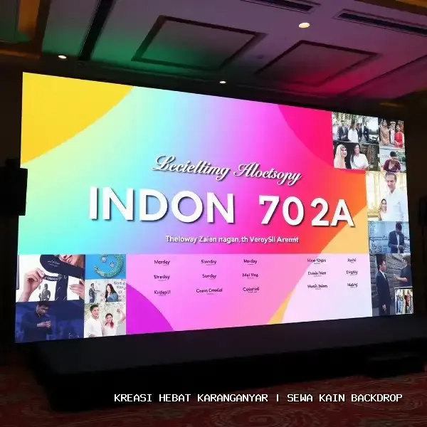 Sewa Kain Backdrop Karanganyar | Estetika Panggung Profesional