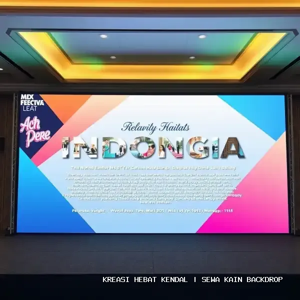 Sewa Kain Backdrop Kendal | Visual Panggung Profesional