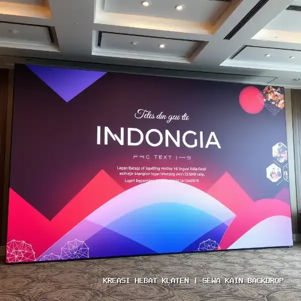 Sewa Kain Backdrop Klaten | Solusi Visual Panggung Profesional