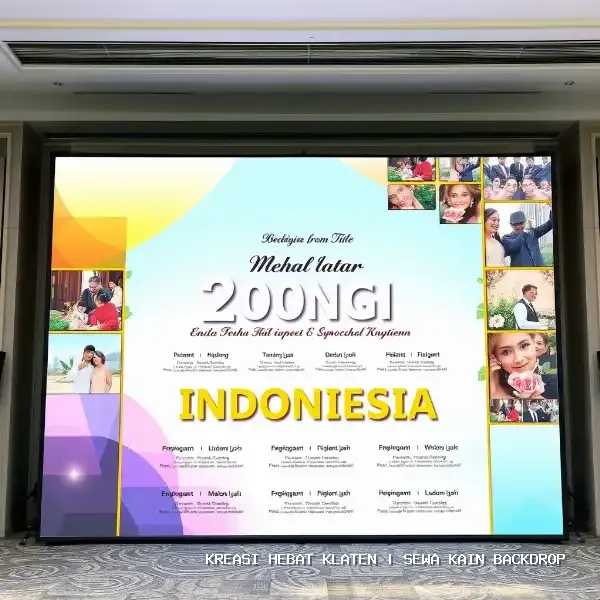 Sewa Kain Backdrop Klaten | Solusi Visual Panggung Profesional