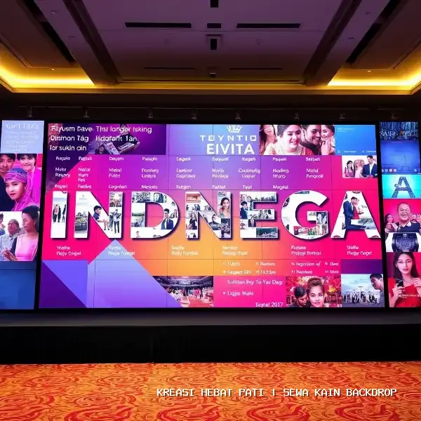 Sewa Kain Backdrop Pati | Visual Mewah & Pemasangan Presisi