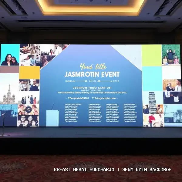 Sewa Kain Backdrop Sukoharjo – Solusi Visual Panggung Profesional