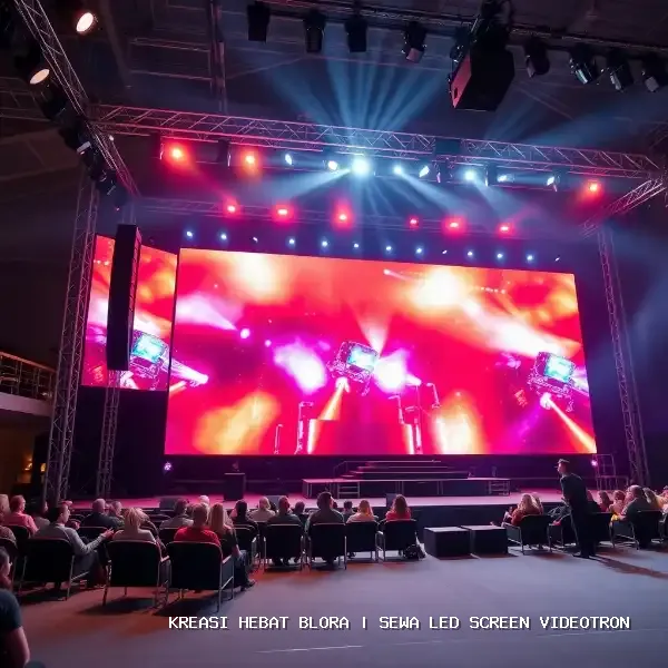 sewa led screen videotron Blora