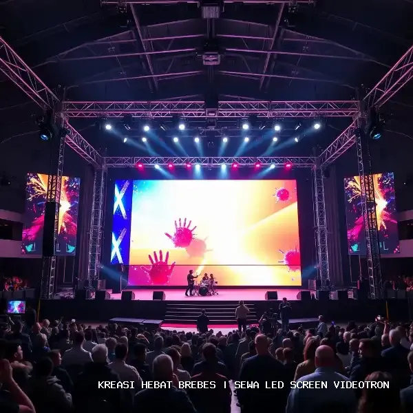 sewa led screen videotron Brebes