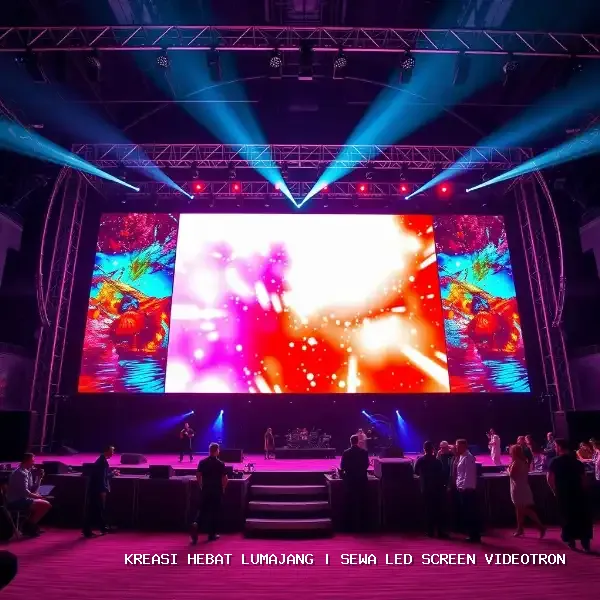 sewa led screen videotron Lumajang P3.9 High Refresh