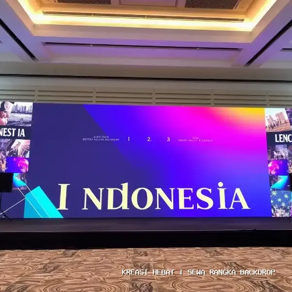 Sewa Rangka Backdrop Profesional