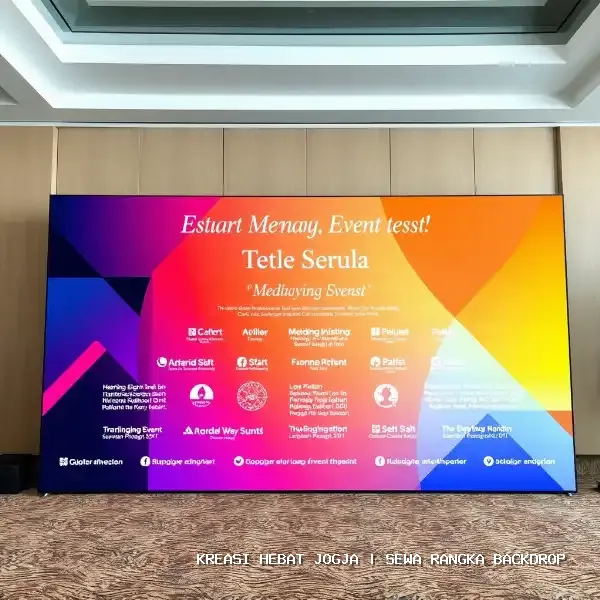 Sewa Rangka Backdrop Jogja – Solusi Visual Panggung