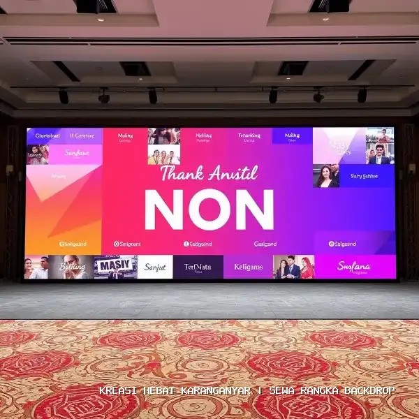 Sewa Rangka Backdrop Karanganyar | Estetika Panggung Profesional