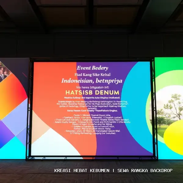 sewa rangka backdrop Kebumen